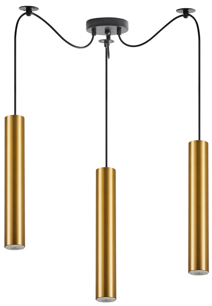 Φωτιστικό Οροφής  SE21-GM-5-BL3 ADEPT TUBE GOLD MATT Gold Matt Pendant+ - 77-8680 - 51W - 100W - 77-8680