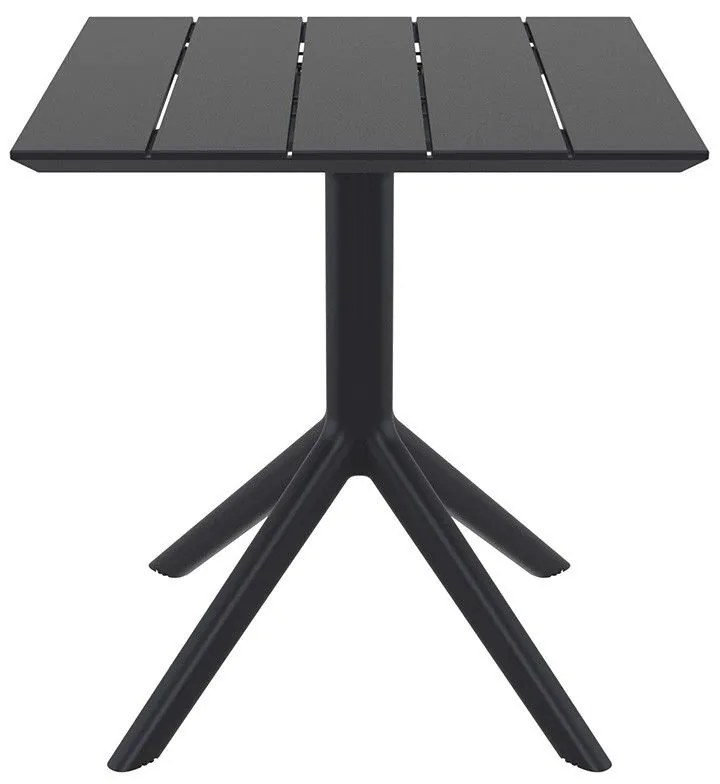 PARIS BLACK 70X70X74εκ. ΤΡΑΠΕΖΙ ΠΟΛ/ΝΙΟΥ