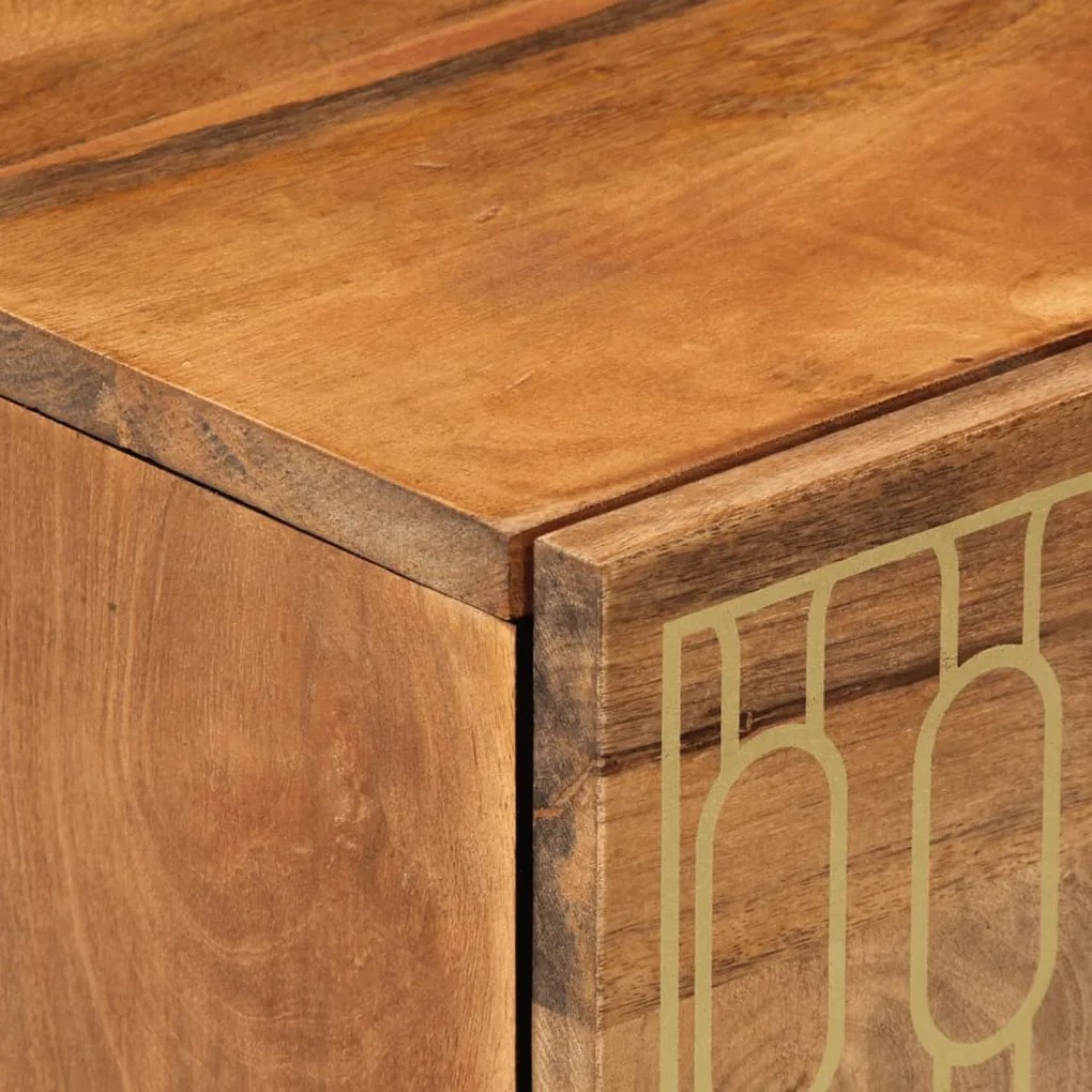 vidaXL Κομοδίνο 50 x 33 x 60 εκ. από Μασίφ Ξύλο Μάνγκο