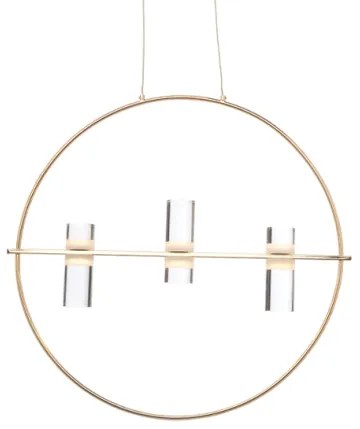 Κρεμαστό Φωτιστικό Οροφής LED 12W 3000Κ 1080LM Φ53 IONIAN ACA-JNEP12LED53GD-Χρυσό JNEP12LED53GD