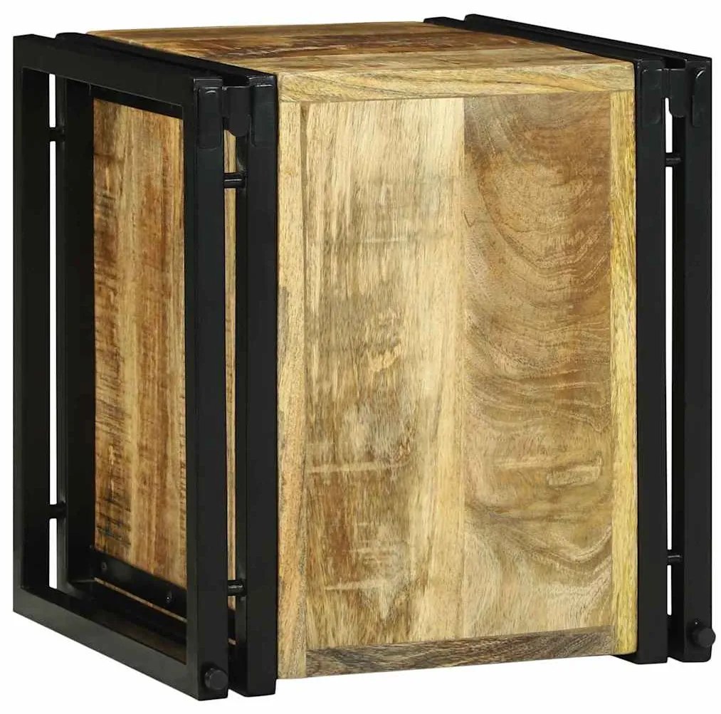 vidaXL Ράφι Κρασιού Καφέ 34.5 x 35 x 39 εκ. Μασίφ ξύλο μάνγκο