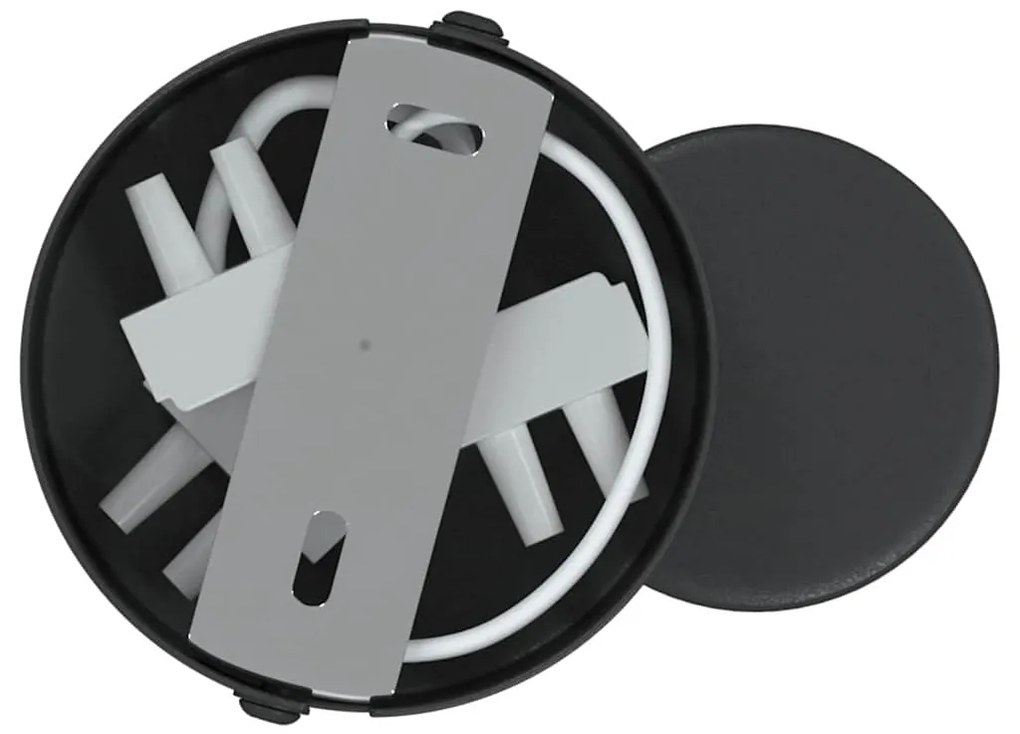 vidaXL Σποτ οροφής με προβολείς Μαύρο 6,5 x 6 x 11,5 εκ Μέταλλο