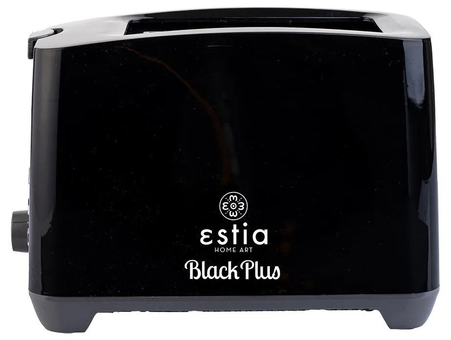 Φρυγανιέρα Black Plus 2 Θέσεων Με 7 Επιπεδα Ψησίματος 750W Μαύρη - Estia