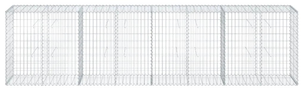 vidaXL Συρματοκιβώτιο με Κάλυμμα 400x50x100εκ. από Γαλβανισμένο Χάλυβα