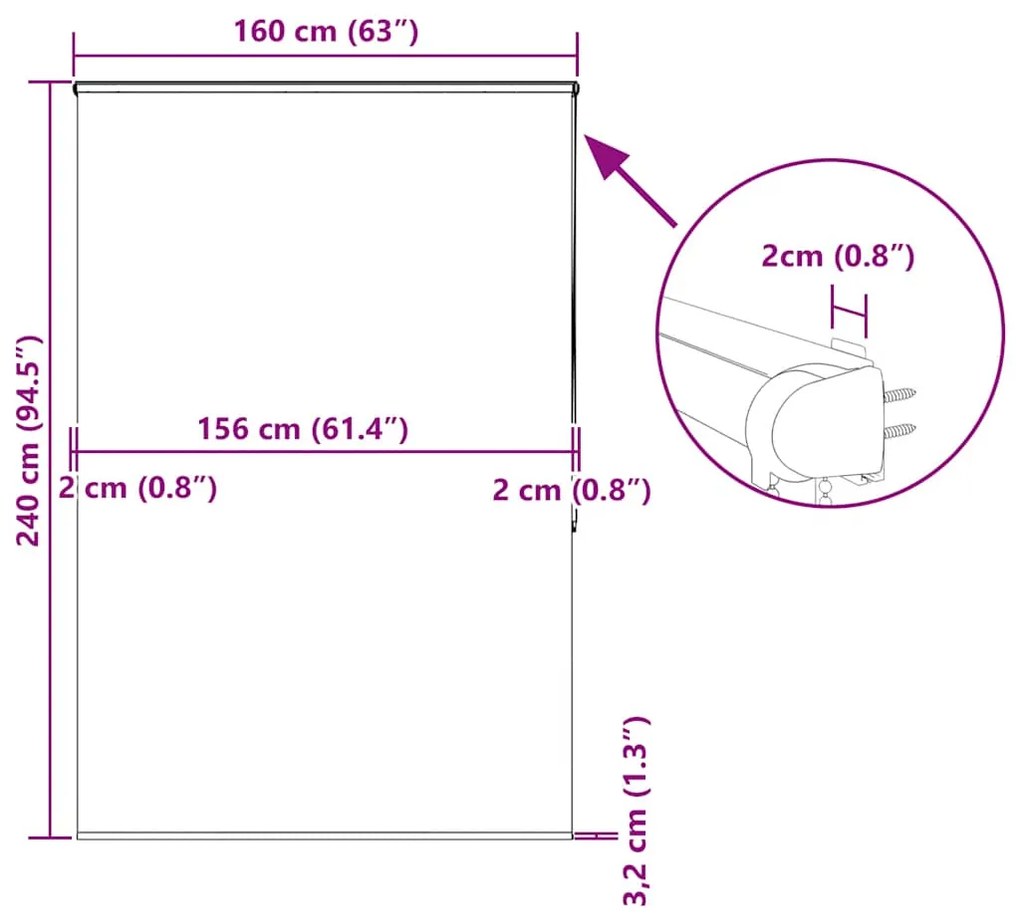 ΚΟΥΡΤΙΝΑ ΜΠΑΝΙΟΥ ΡΟΛΟ ΚΑΣΕΤΑ 160X240ΕΚ. ΠΛΑΤΟΣ ΥΦΑΣΜΑΤΟΣ 156ΕΚ. 4015007