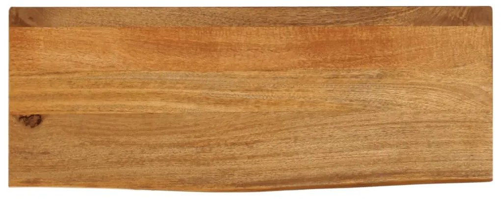 vidaXL Επιφάνεια Τραπεζιού 80x30x3,8 εκ. Live Edge Μασίφ Ξύλο Μάνγκο