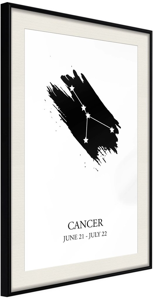 Αφίσα - Zodiac: Cancer I - 20x30 - Μαύρο - Με πασπαρτού