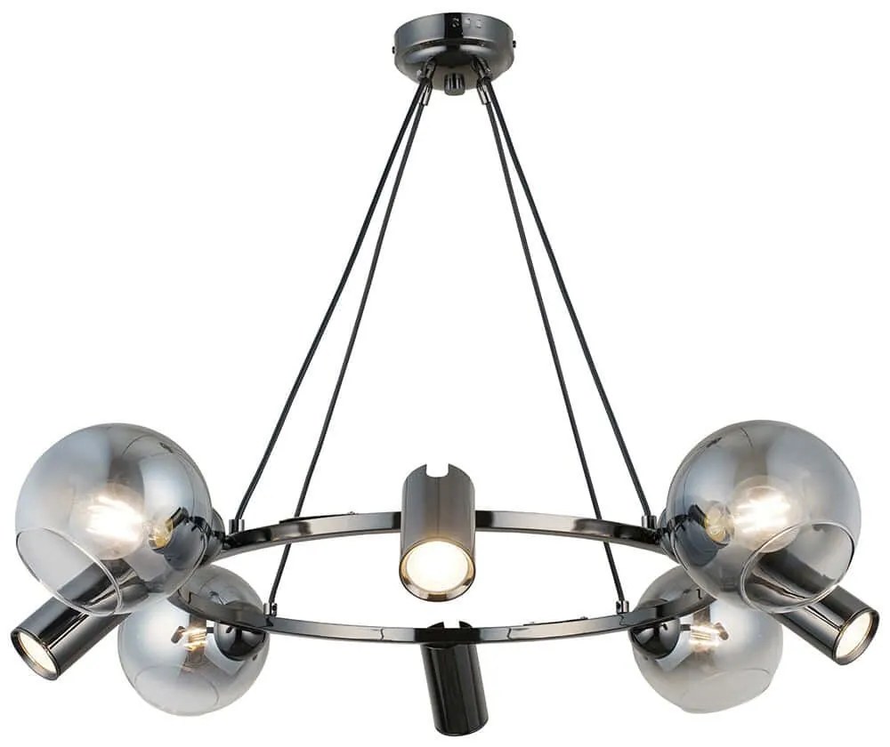 Φωτιστικό Οροφής Zerde 341LCA1230 82x110cm 4xE27 40W/4xGU10 5W Silver Opviq