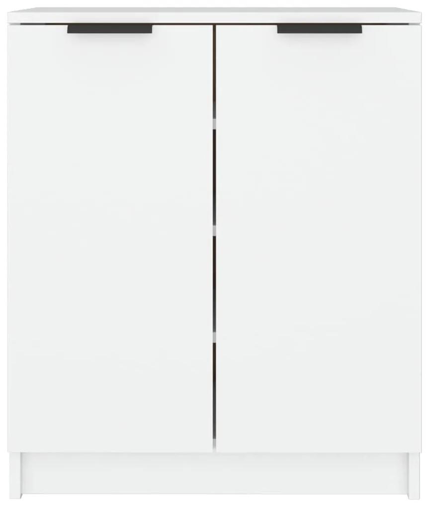 Παπουτσοθήκη Λευκή 59 x 35 x 70 εκ. από Επεξεργασμένο Ξύλο - Λευκό