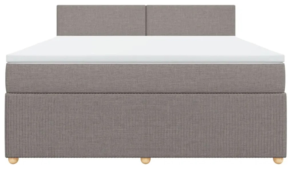 ΚΡΕΒΑΤΙ BOXSPRING ΜΕ ΣΤΡΩΜΑ TAUPE 180X200 ΕΚ. ΥΦΑΣΜΑΤΙΝΟ 3287532