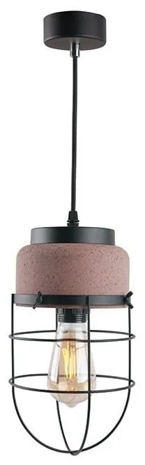Φωτιστικό Οροφής MK331P16RB 1ΧΕ27 D16XH120 Red-Black Aca Decor Cement, Metal