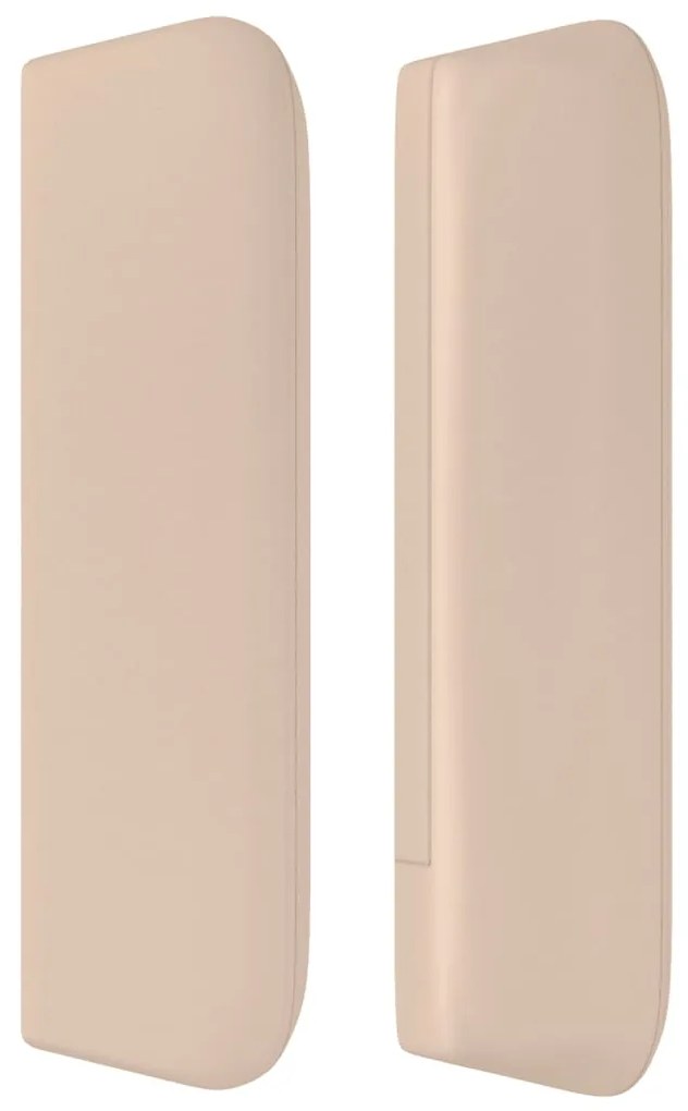 vidaXL Κεφαλάρι με Πτερύγια Καπουτσίνο 147x16x78/88εκ. Συνθετικό Δέρμα