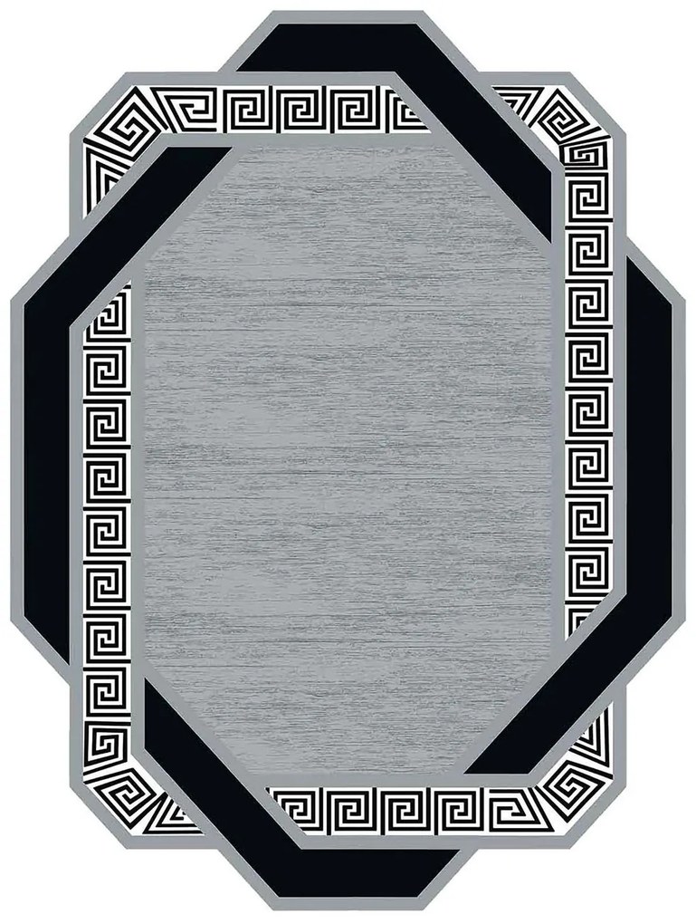 Χαλί Hmnt975 478HFT3331 Light Grey-Black Conceptum Hypnose 160X230cm