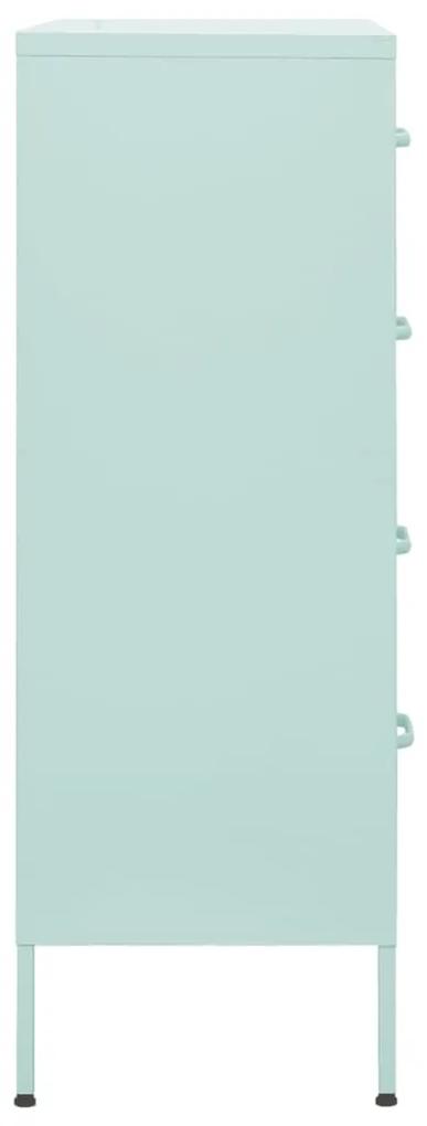 vidaXL Συρταριέρα Χρώμα Μέντα 80 x 35 x 101,5 εκ. από Ατσάλι