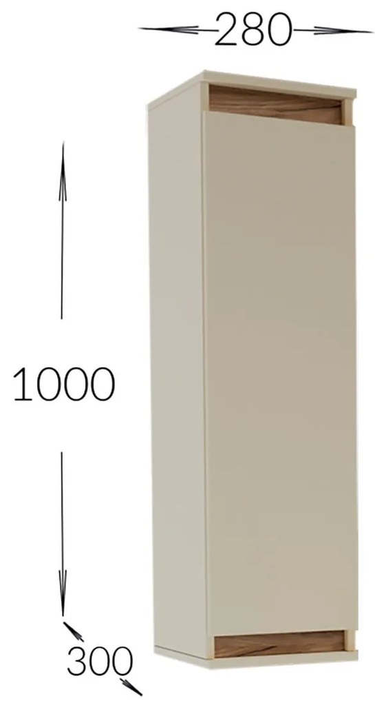 Σύνθεση τηλεόρασης Lilu Μπεζ-Σκούρο Δρυς 175x37x131cm