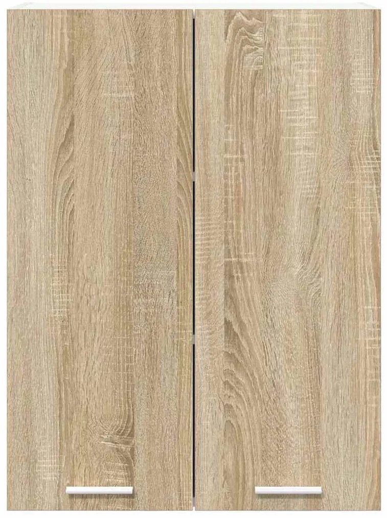 vidaXL Κρεμαστό ντουλάπι με πόρτα Riga Δρύς Sonoma 60 x 31 x 80 εκ.