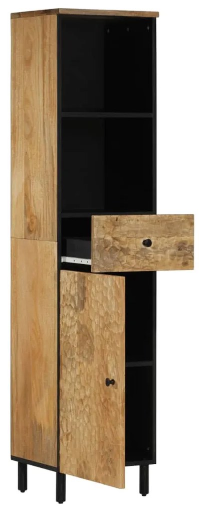vidaXL Ντουλάπι Μπάνιου 38 x 33 x 160 εκ. από Μασίφ Ξύλο Μάνγκο