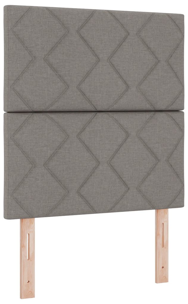 vidaXL Κρεβάτι Box Spring με Στρώμα Ταμπά 80x200 εκ. Ύφασμα