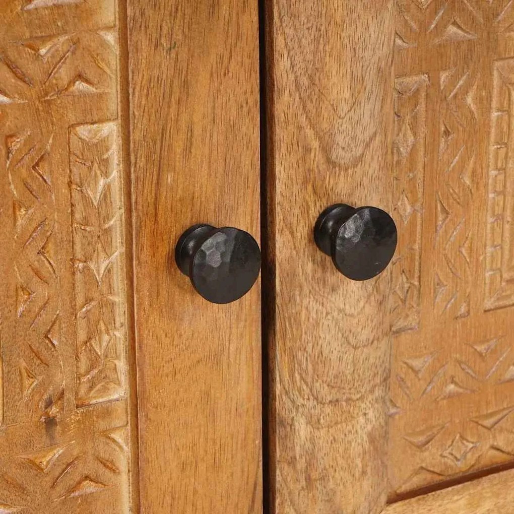 vidaXL Κομοδίνο Ανοιχτό καφέ 50 x 33 x 60 εκ Μασίφ ξύλο ακακίας