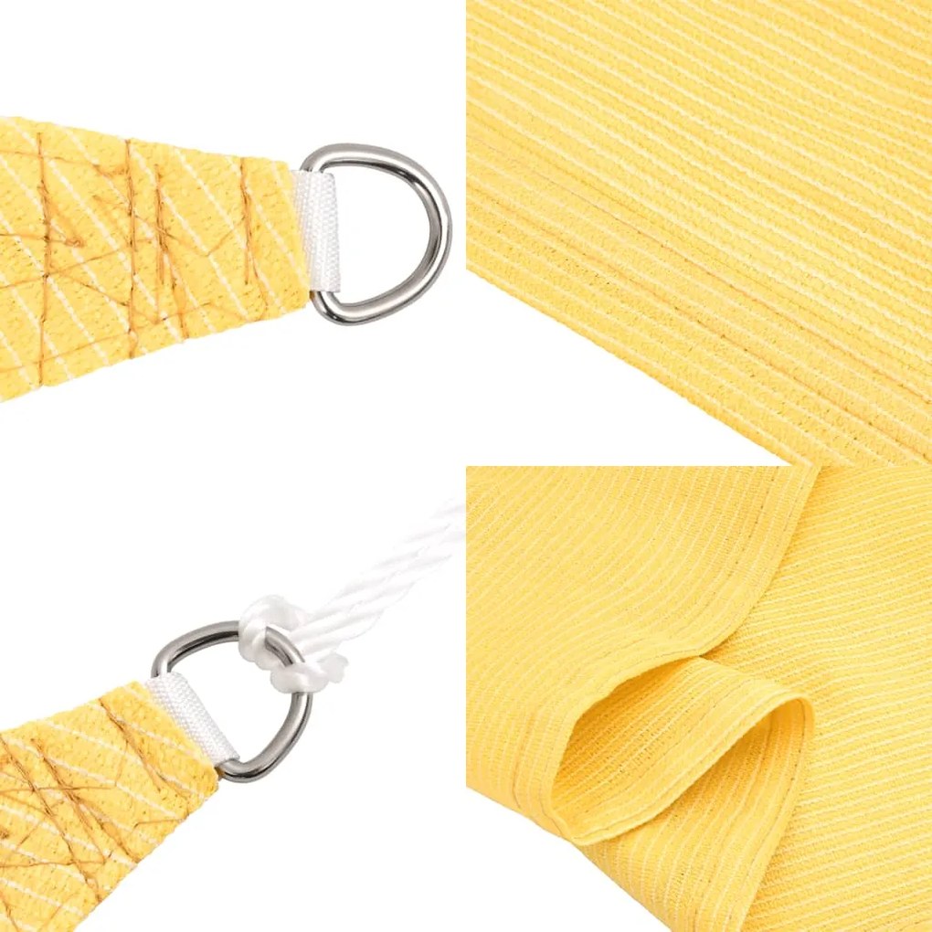 vidaXL Πανί Σκίασης Μπεζ 3,5 x 4,5 μ. από HDPE 160 γρ/μ²