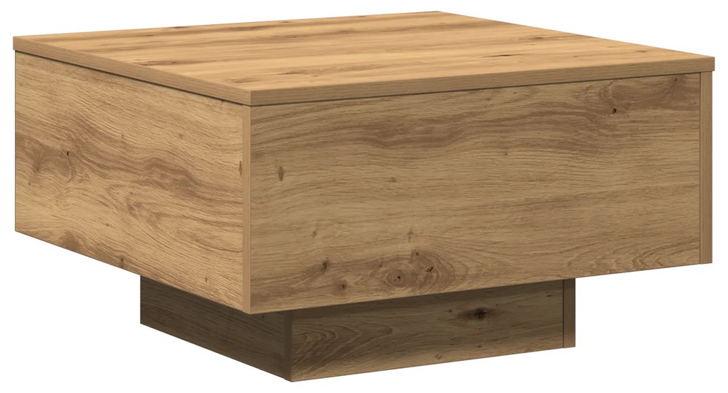 vidaXL Τραπέζι Σαλονιού Artisian από Δρυό 55x55x31 εκ. Φτιαγμένο από ξύλο