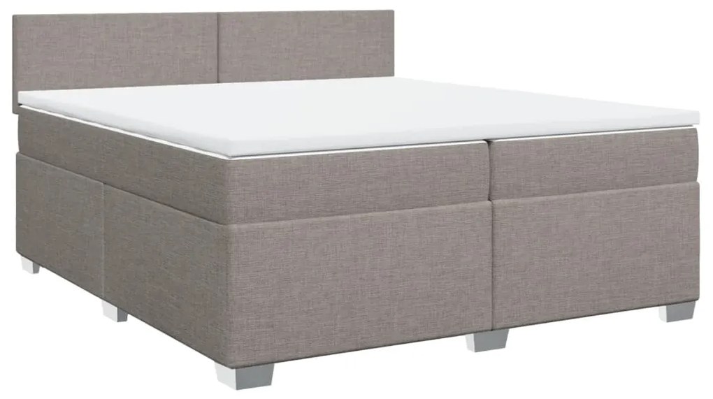 ΚΡΕΒΑΤΙ BOXSPRING ΜΕ ΣΤΡΩΜΑ TAUPE 200X200 ΕΚ. ΥΦΑΣΜΑΤΙΝΟ 3285992