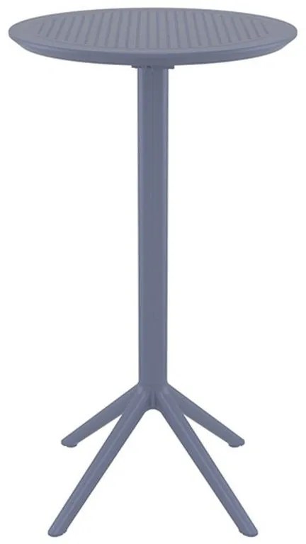 Τραπέζι - Stand Bar Sky 20.0297 60Χ108cm Dark Grey