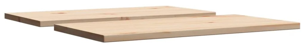 Επιφάνειες Τραπεζιού Ορθογώνιες 2 τεμ. 60x30x1,7 εκ Μασίφ Πεύκο - Καφέ