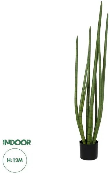 Artificial Garden SANSEVIERIA CYLINDRICA 20210 Τεχνητό Διακοσμητικό Φυτό Σανσεβιέρια Υ120cm Globostar 20210