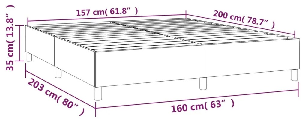 ΠΛΑΙΣΙΟ ΚΡΕΒΑΤΙΟΥ BOXSPRING ΚΑΦΕ 160X200 ΕΚ. ΣΥΝΘΕΤΙΚΟ ΔΕΡΜΑ 3121056