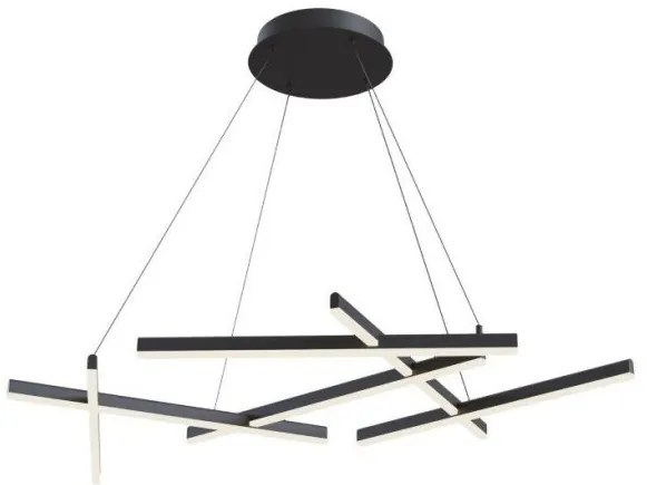 Κρεμαστό Φωτιστικό Οροφής Line MOD016PL-L75 LED 75W Maytoni-MOD016PL-L75B-Μαύρο MOD016PL-L75B