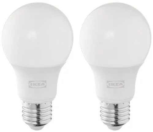 SOLHETTA λαμπτήρας LED E27 806 lumen με δυνατότητα ασύρματης ρύθμισης/γλόμπος, 2 τεμ. 204.986.40