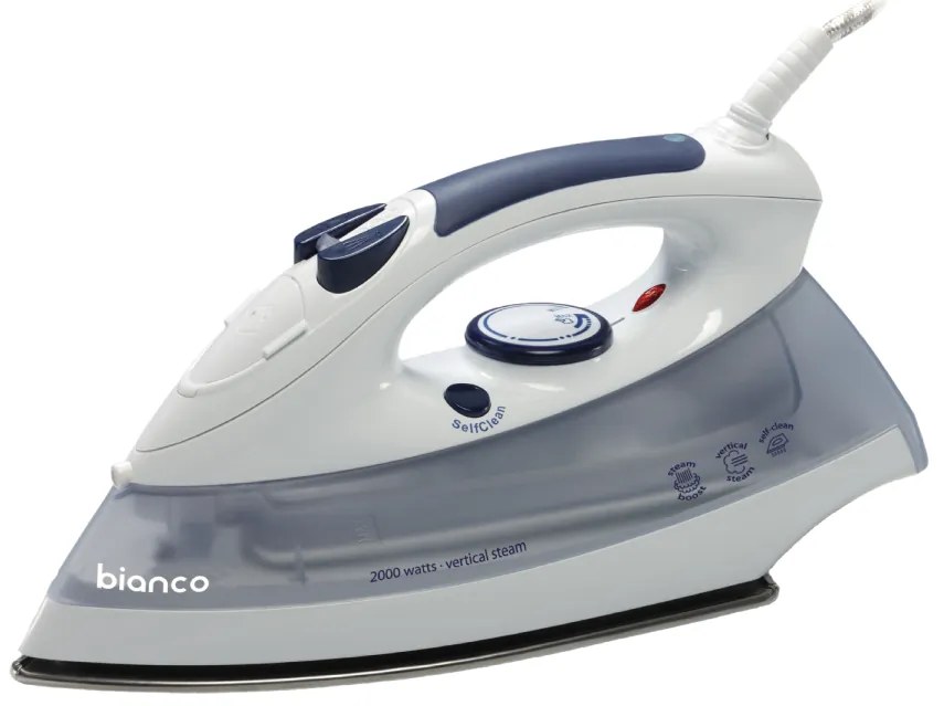 Bianco 00S621410BAGR Σίδερο Ατμού 2000W με Συνεχόμενη Παροχή 25gr/min Stainless Steel