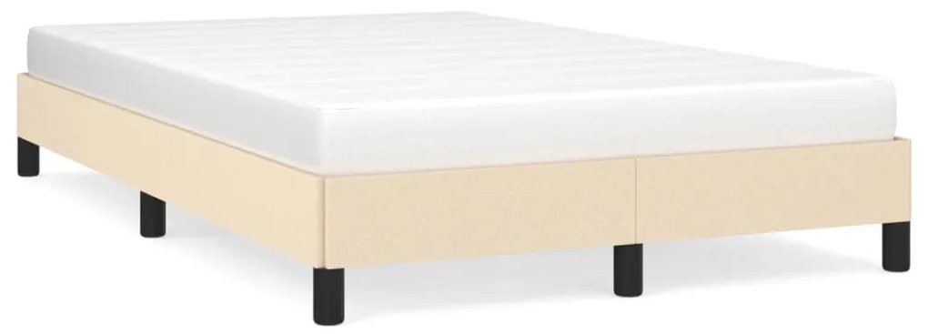 Πλαίσιο Κρεβατιού χωρίς στρώμα Κρέμα 120x190 εκ. Υφασμάτινο