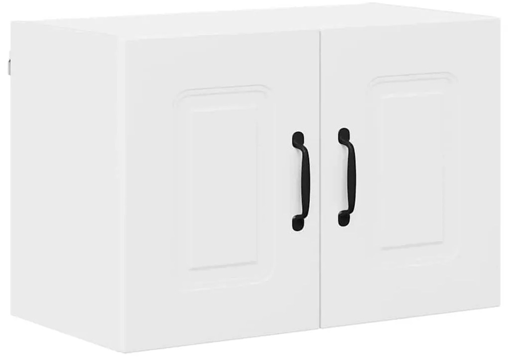 vidaXL Κρεμαστό ντουλάπι κουζίνας με ράφι Λευκό 60 x 31 x 40 εκ