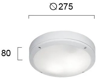 Πλαφονιέρα Viokef Leros R-Λευκό