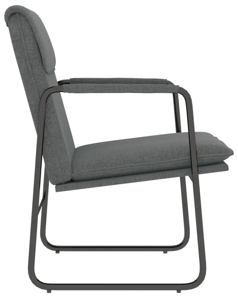 vidaXL Πολυθρόνα Σκούρο Γκρι 55 x 64 x 80 εκ. Υφασμάτινη