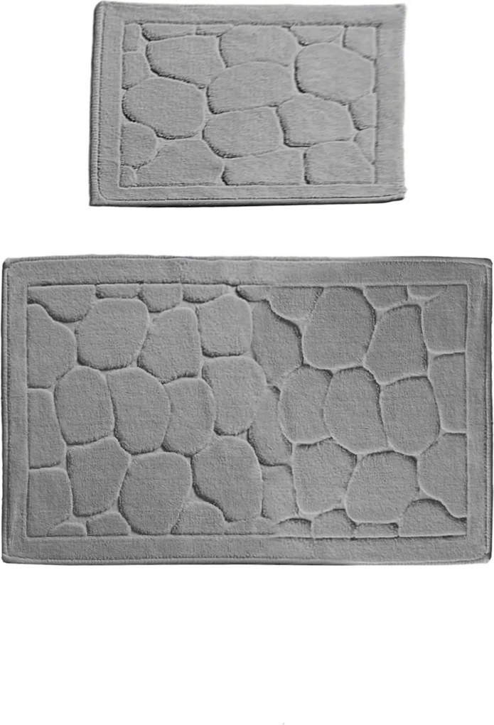 Bathmat Set (2 Pieces) Parma - Grey Multicolor