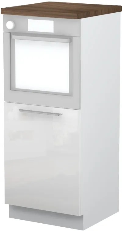 Επιδαπέδιο ντουλάπι φούρνου ψηλό Raval K14-60-1KR-Λευκό - Λευκό γυαλιστερό - 60.00Χ60.00Χ148.00cm