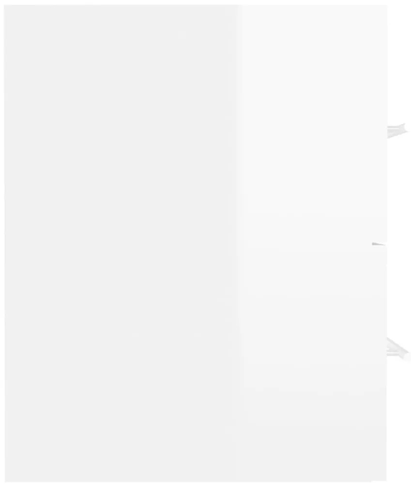 Ντουλάπι Νιπτήρα Γυαλιστερό Λευκό 41x38,5x48 εκ. Μοριοσανίδα - Λευκό