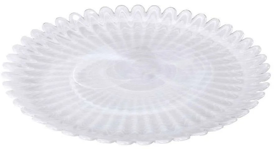 Πιατέλα Σερβιρίσματος Atlas DAC1734 33x33x2cm White Espiel Glass