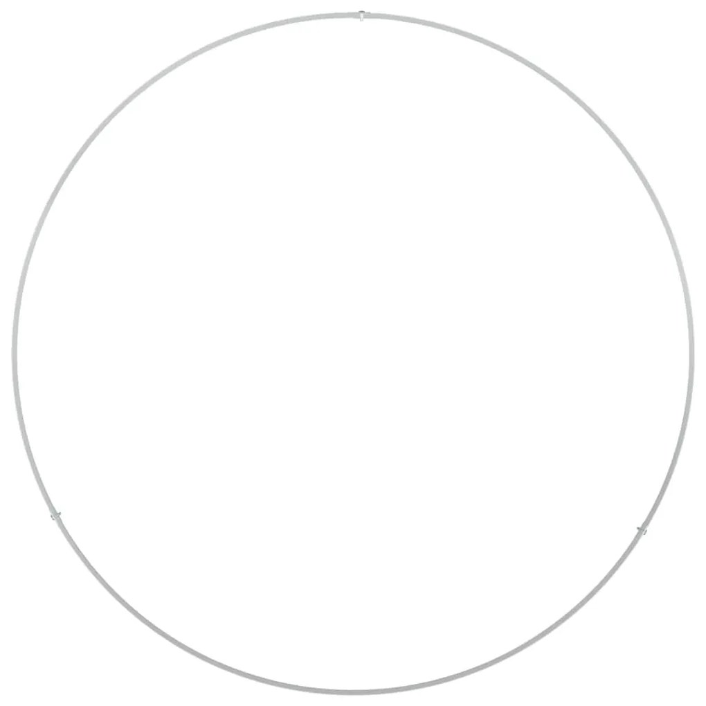 vidaXL Γλάστρα Κήπου Λευκό 80 x 80 x 20 cm Ατσάλι
