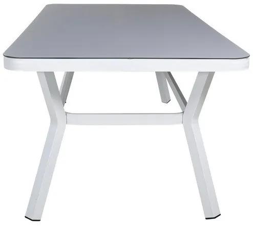 Τραπέζι εξωτερικού χώρου Dallas 2778, Spraystone, 74x100cm, Γκρι, Άσπρο, Μέταλλο | Epipla1.gr