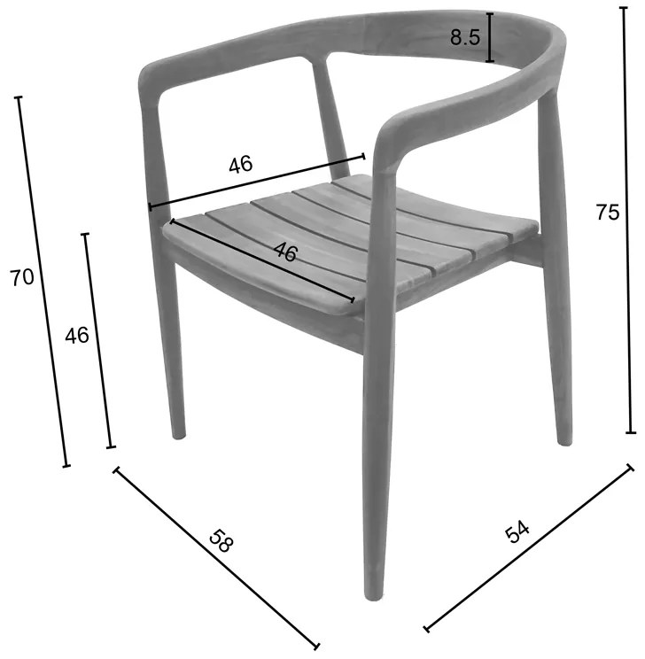 ΠΟΛΥΘΡΟΝΑ NOODY PAKOWORLD TEAK ΞΥΛΟ ΣΕ ΦΥΣΙΚΗ ΑΠΟΧΡΩΣΗ 62X55X75ΕΚ