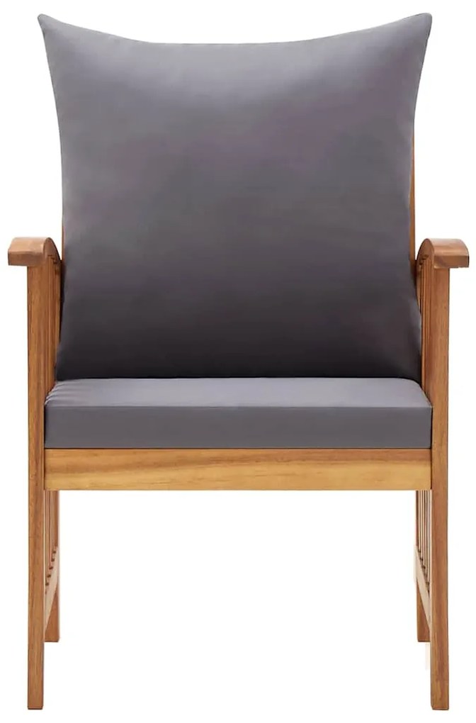 vidaXL Καρέκλες Κήπου 2 τεμ. από Μασίφ Ξύλο Ακακίας με Μαξιλάρια