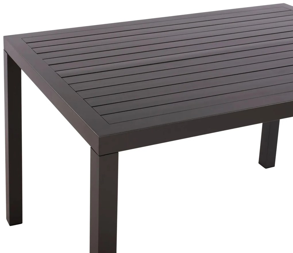 Τραπεζάκι SAHIRA Αλουμινίου Ανθρακί 140x80x75,5Υ εκ. 140x80x75.5 εκ.