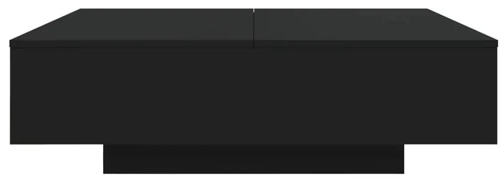 Τραπεζάκι Σαλονιού Μαύρο 100x100x31 εκ. από Επεξεργασμένο Ξύλο - Μαύρο
