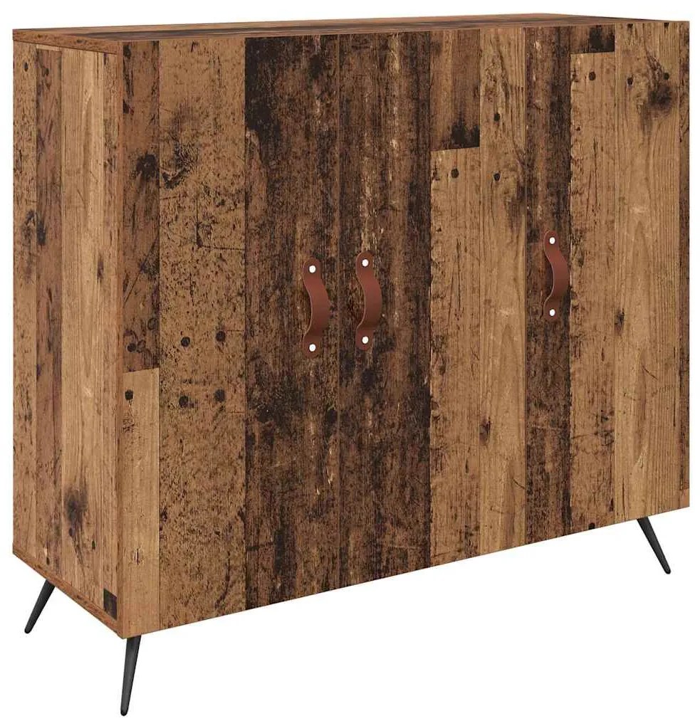 vidaXL Πλαϊνό γραφείο Καφέ 90 x 34 x 80 εκ. Επεξεργασμένο ξύλο