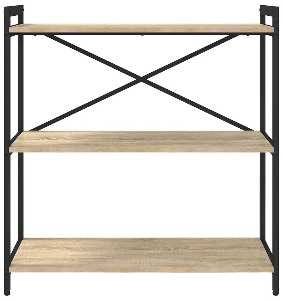 vidaXL Βιβλιοθήκη Sonoma Δρυς 80 x 30 x 83 εκ Επεξεργασμένο ξύλο