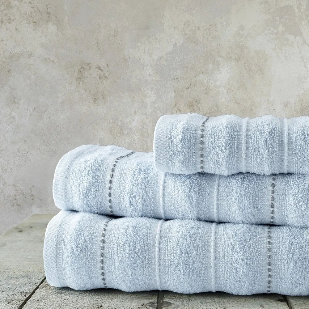 Πετσέτες Aura (Σετ 3τμχ) Light Blue Nima Σετ Πετσέτες 70x140cm 100% Βαμβάκι
